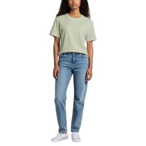 Gianni Bini Women’s Short Sleeve Baby Tee Shirt XS / S Pistachio Lemon